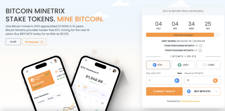3 dagar kvar att köpa in dig i Bitcoin Minetrix förförsäljning